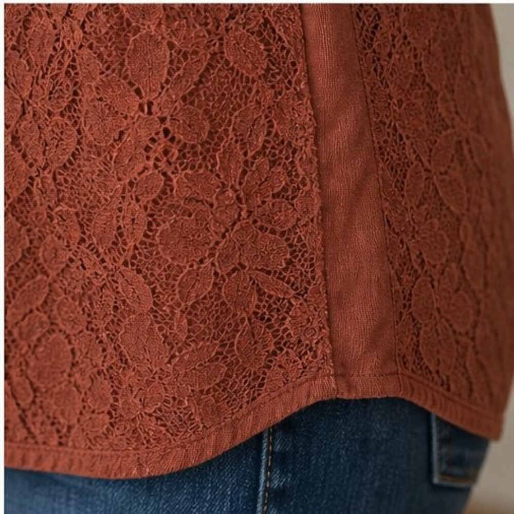 Rust Tunic Blouse - Picture 6 of 6